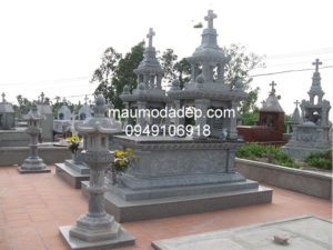 Mẫu mộ đá công giáo đẹp 002