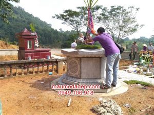 lắp mộ đá tại Phú Lương-Thái Nguyên