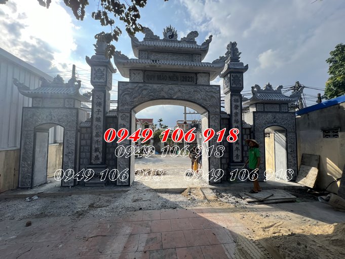 Cổng đá nhà thờ họ Nguyễn Đình tại Thôn 1xá Kiến Quốc huyện Kiến Thuy-Hải Phòng