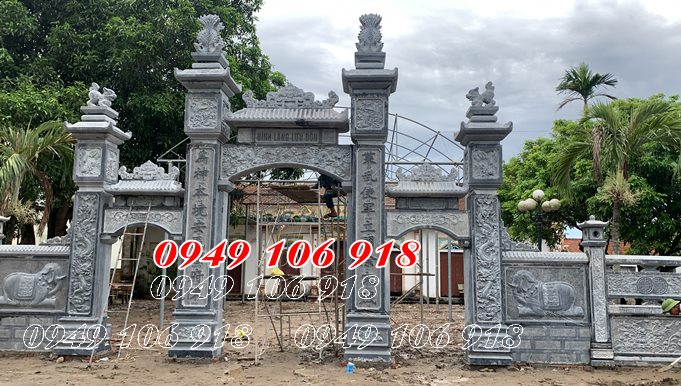 Cổng đá nhà thờ tại làng Lưu Đồn tại tỉnh Thái Bình